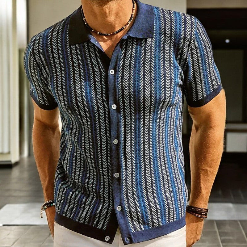 Sovereign Knit Button-Down