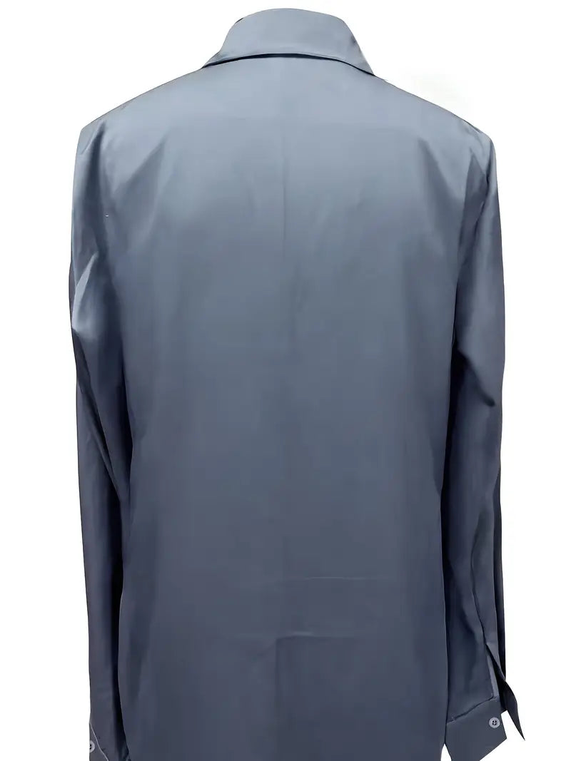 Women’s Blouse | Collared V-Neck