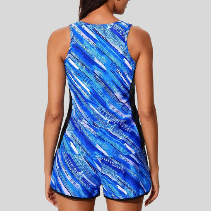 Sporty Pocket Tankini Swim Set