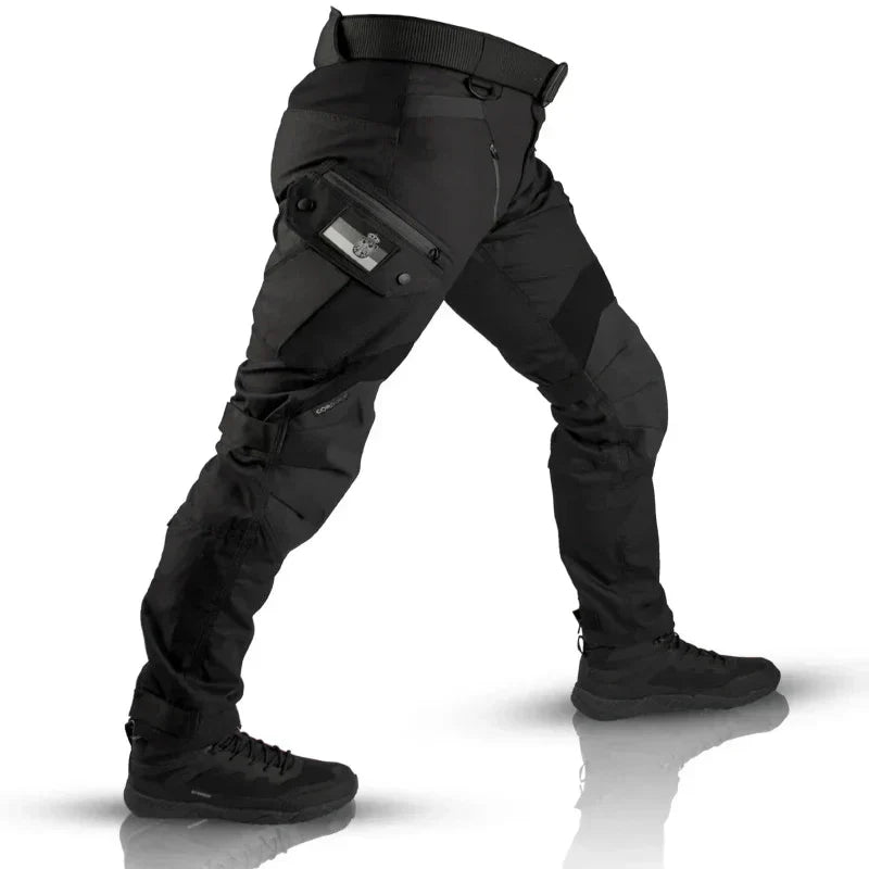 Tactical Cargo Pants with Reinforced Fabric and Adjustable Waist - Secure Multi Pockets