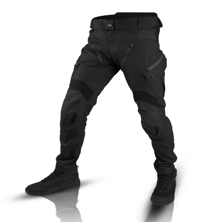Tactical Cargo Pants with Reinforced Fabric and Adjustable Waist - Secure Multi Pockets