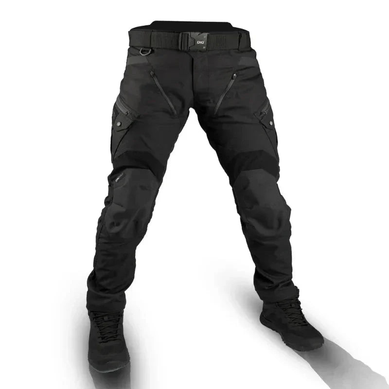 Tactical Cargo Pants with Reinforced Fabric and Adjustable Waist - Secure Multi Pockets