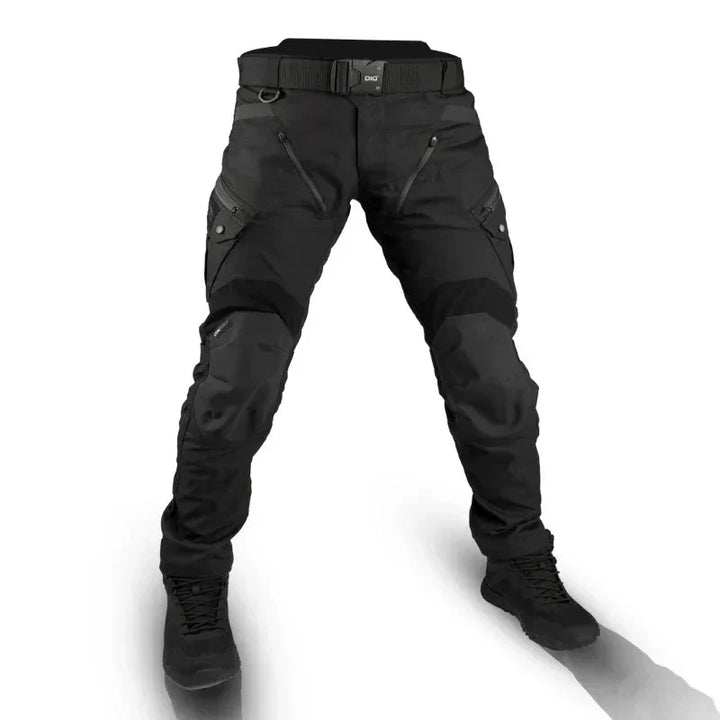 Tactical Cargo Pants with Reinforced Fabric and Adjustable Waist - Secure Multi Pockets