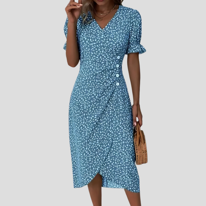 Women’s Elegant Floral Midi Dress