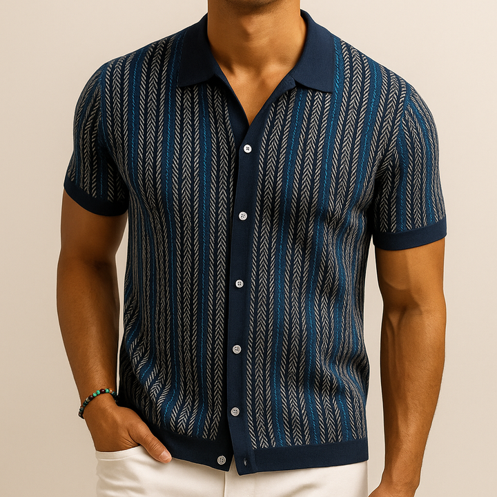 Sovereign Knit Button-Down