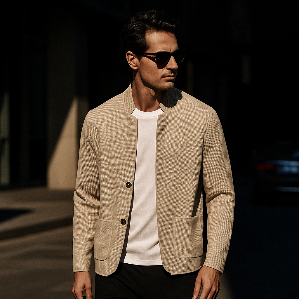 Men’s Cardigan | Button Front Pocket Design