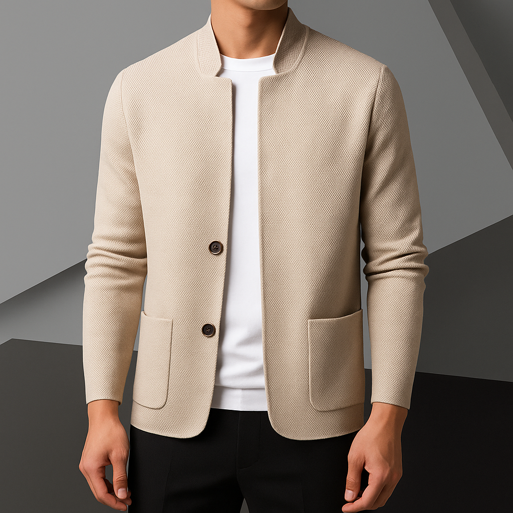 Men’s Cardigan | Button Front Pocket Design
