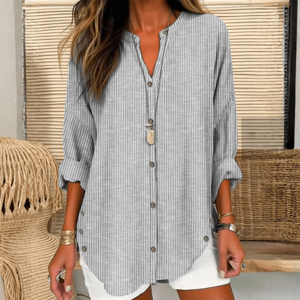 Casual Striped Blouse