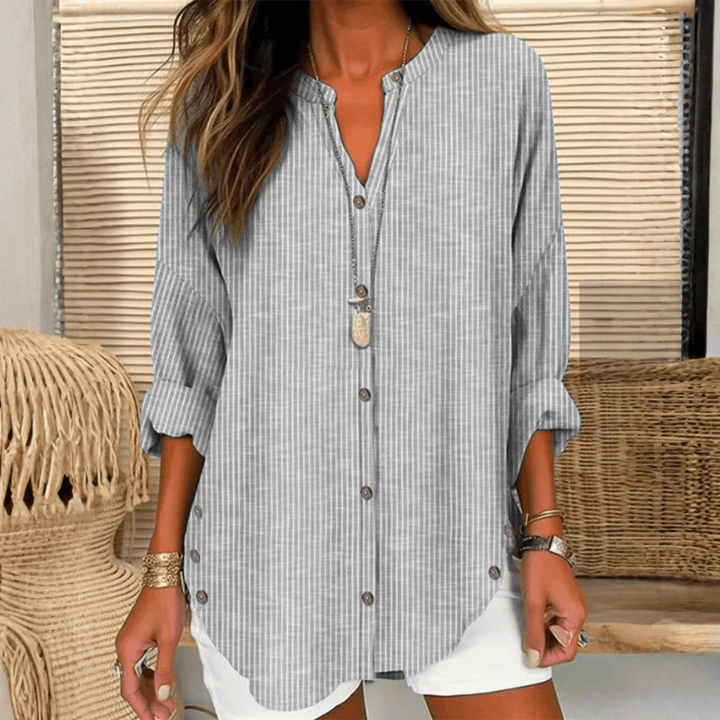 Casual Striped Blouse