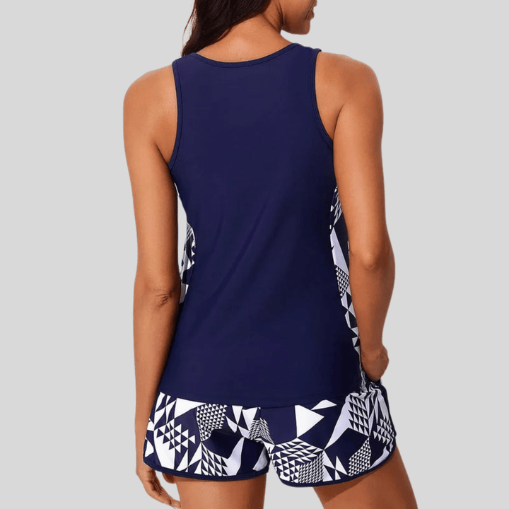 Sporty Pocket Tankini Swim Set