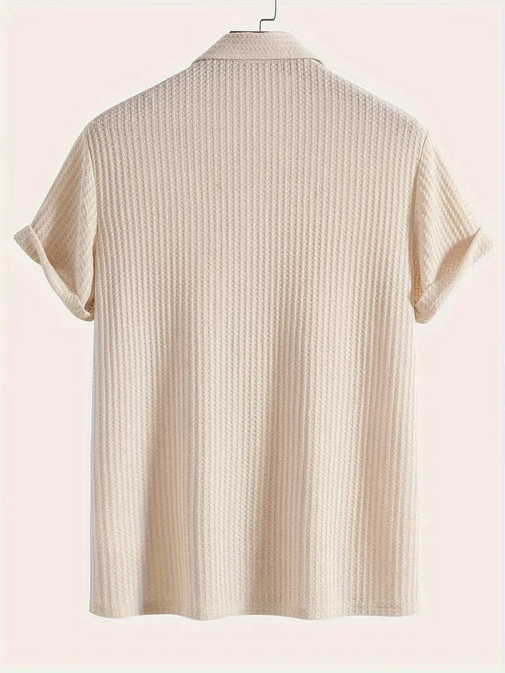 Men’s Polo Shirt | Solid Textured Design