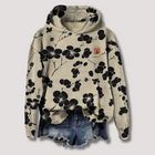 Light floral hoodie