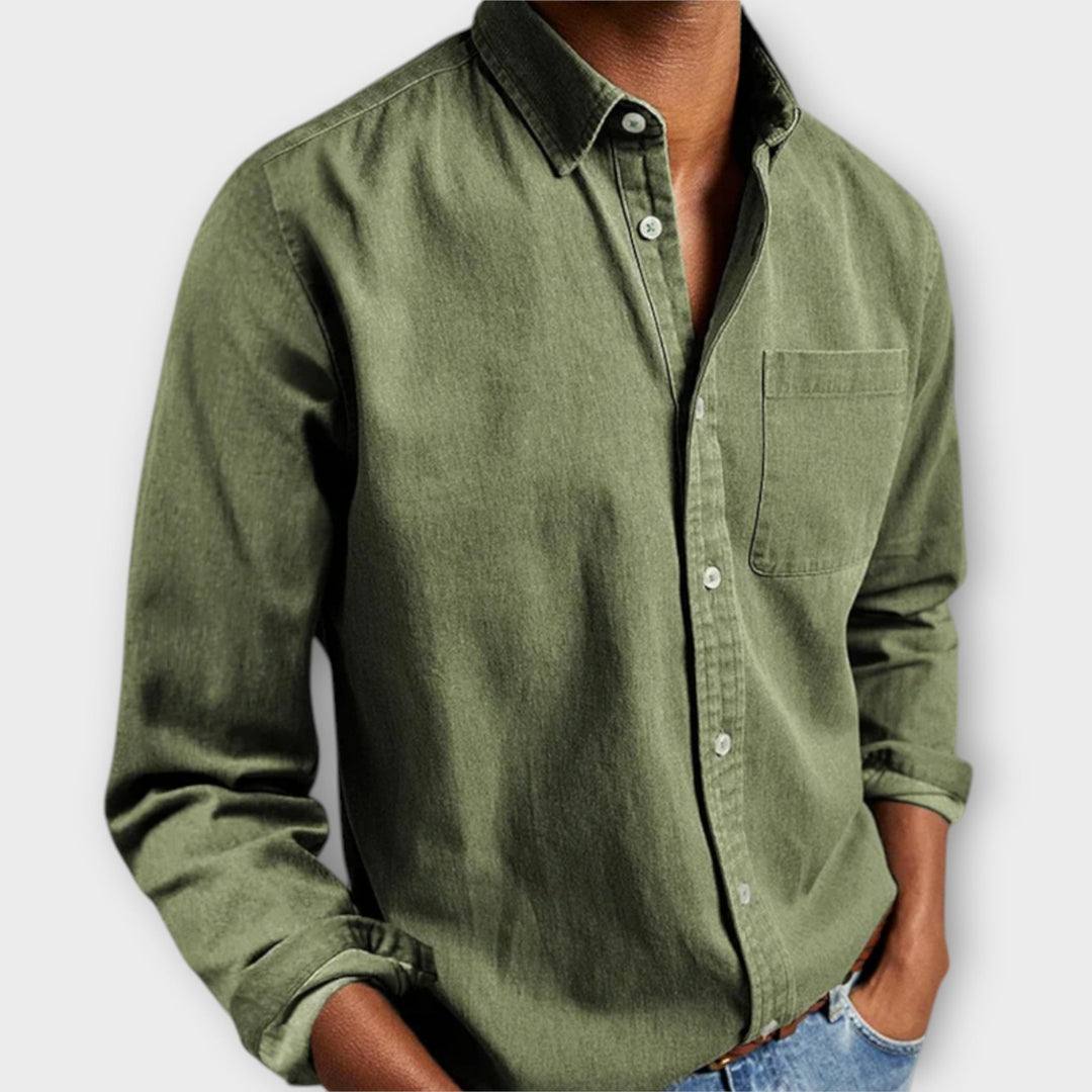 Men’s Dress Shirt | Long-Sleeve Chest Pocket