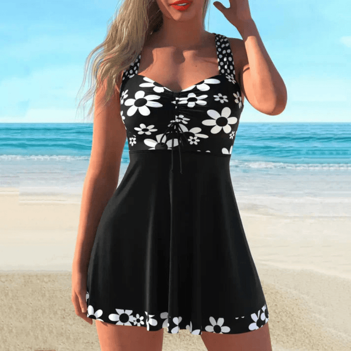 Strap Top Swim Shorts Set