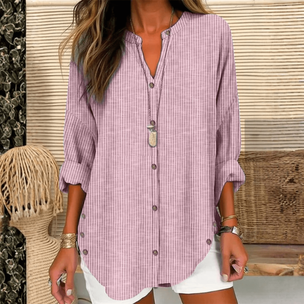 Casual Striped Blouse