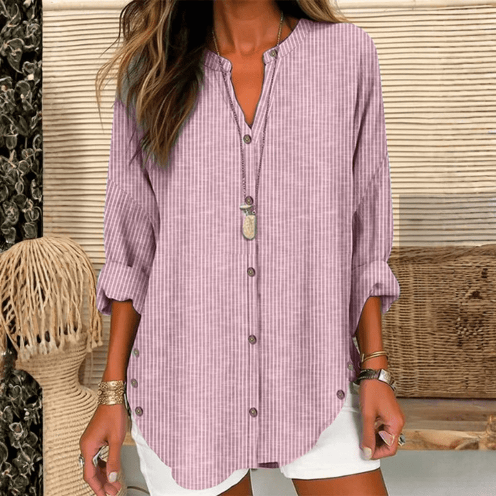 Casual Striped Blouse