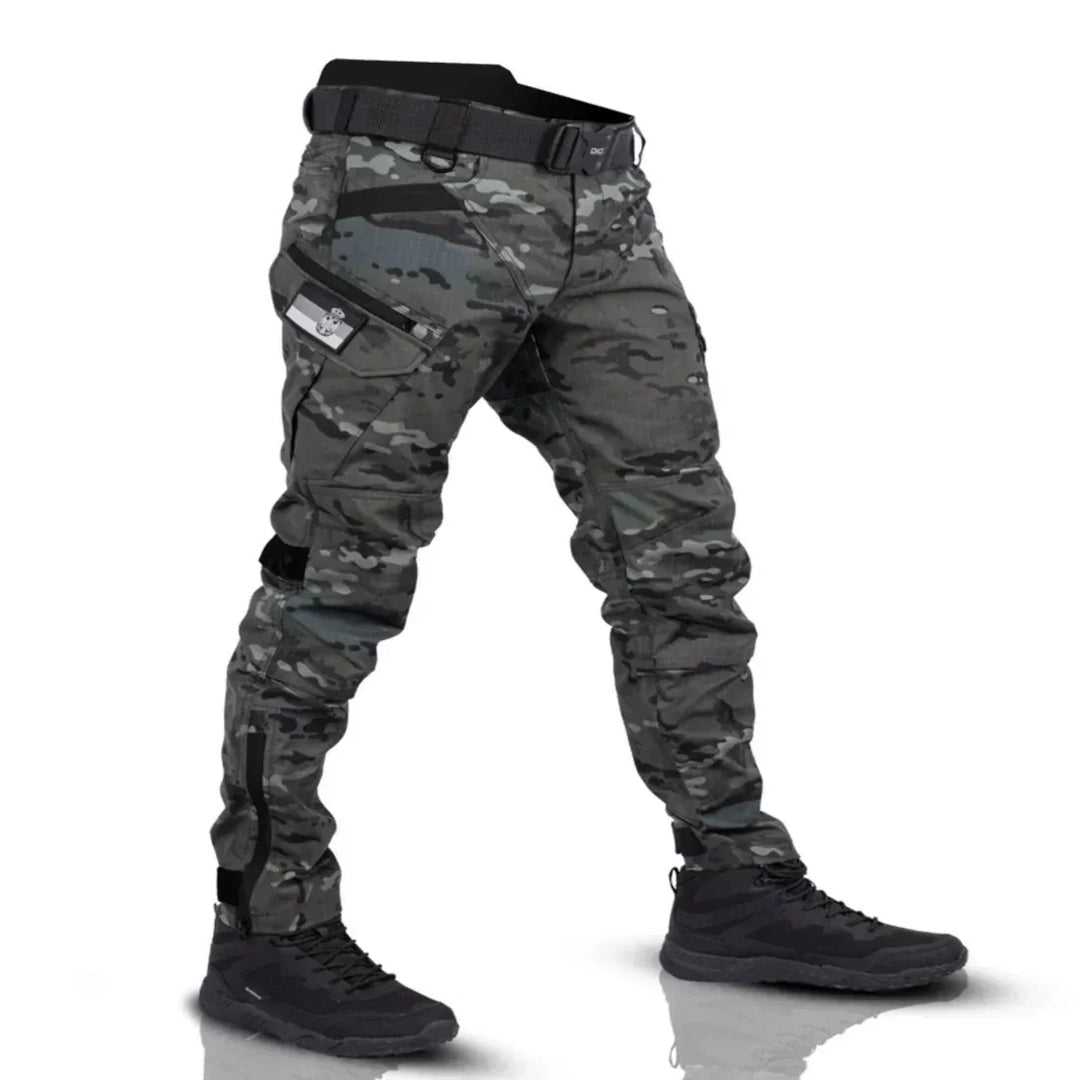 Tactical Cargo Pants with Reinforced Fabric and Adjustable Waist - Secure Multi Pockets