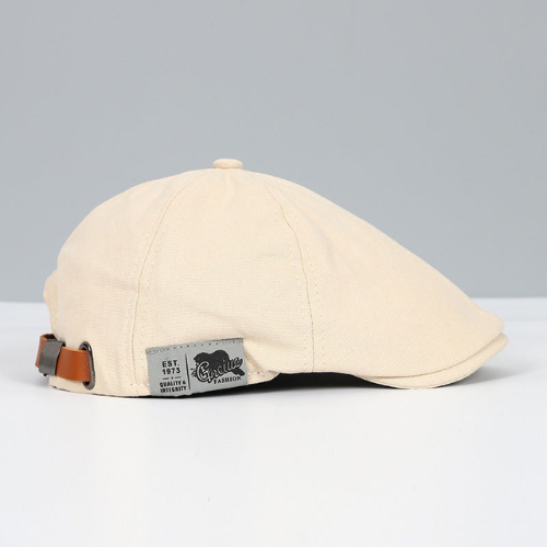 Mens Beret with Adjustable Strap and Breathable Lightweight Fabric, Unisex Design