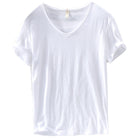 Men's V-Neck Linen Cotton Shirt