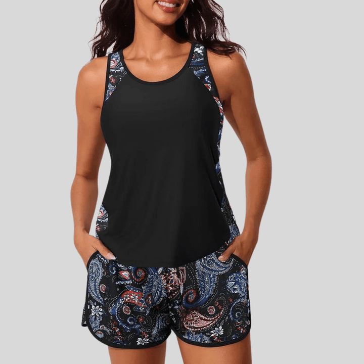 Sporty Pocket Tankini Swim Set