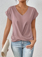 Cleo | Women's Short Sleeve T-Shirt with Sweetheart Neckline, Light Stretch
