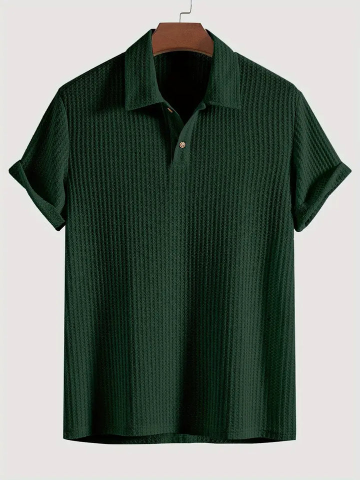 Men’s Polo Shirt | Solid Textured Design