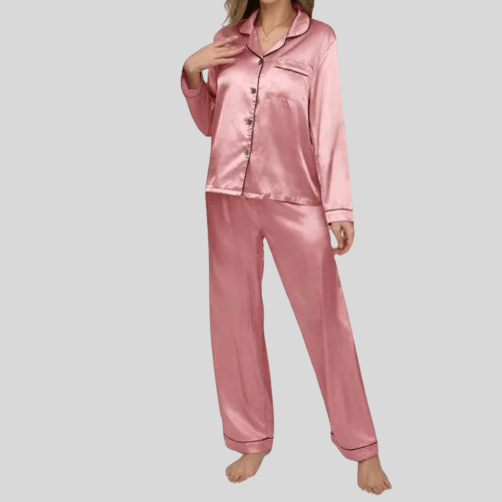 Comfortable Button Front Sleepwear Set