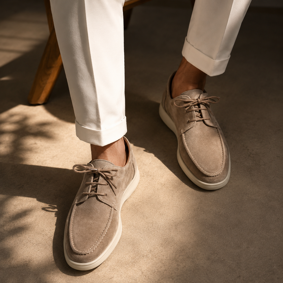 The Laurent Premium Suede Lace-Up