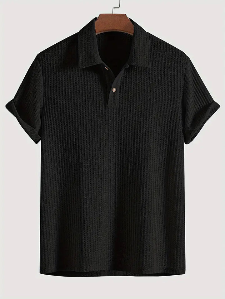 Men’s Polo Shirt | Solid Textured Design