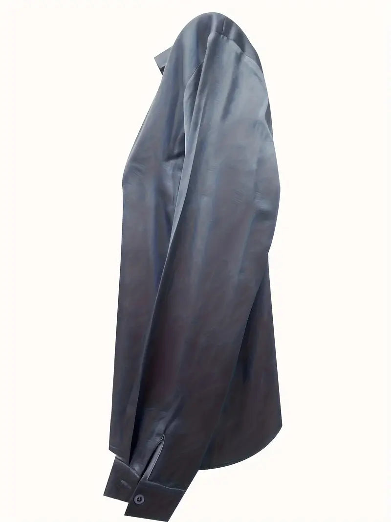 Women’s Blouse | Collared V-Neck