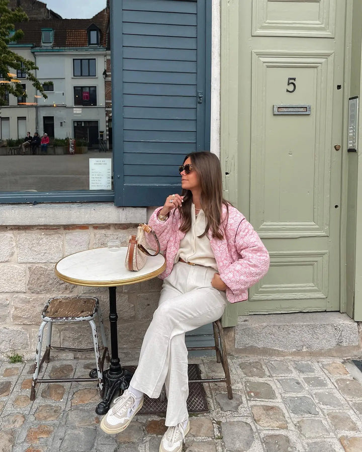 Pink | Pink Summer Jacket with Print