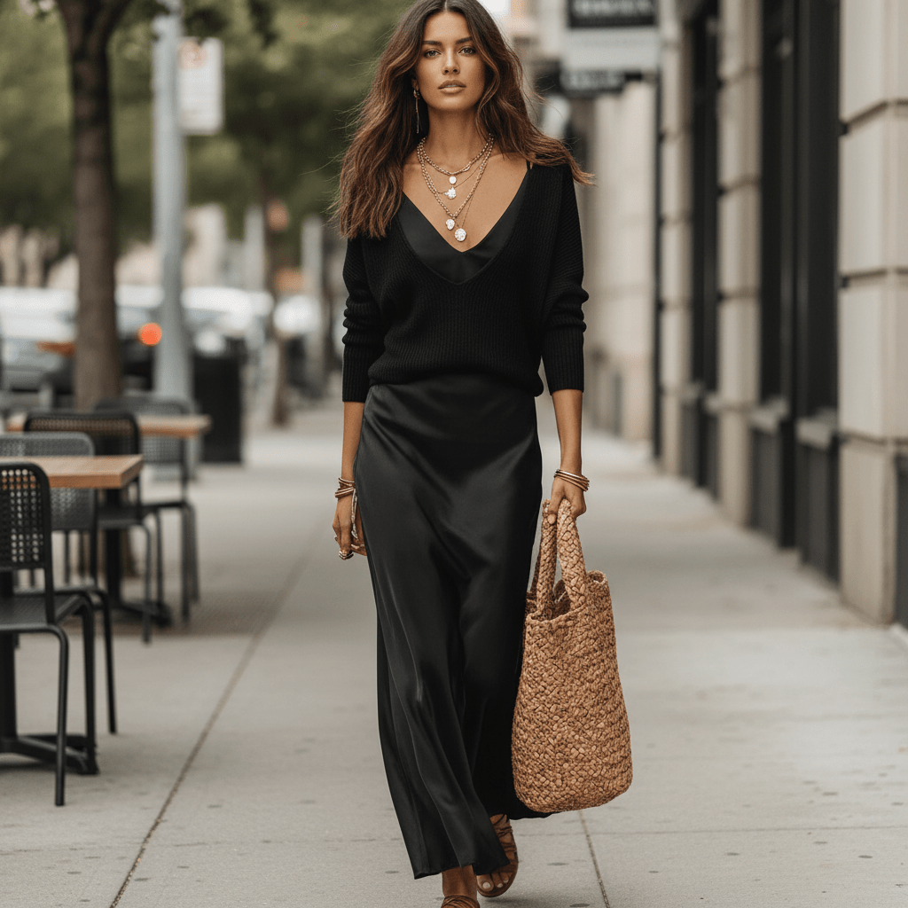 Floral Maxi Dress &amp; Sweater Two-Piece Set