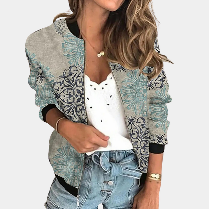Light and Trendy Summer Jacket with Floral Pattern