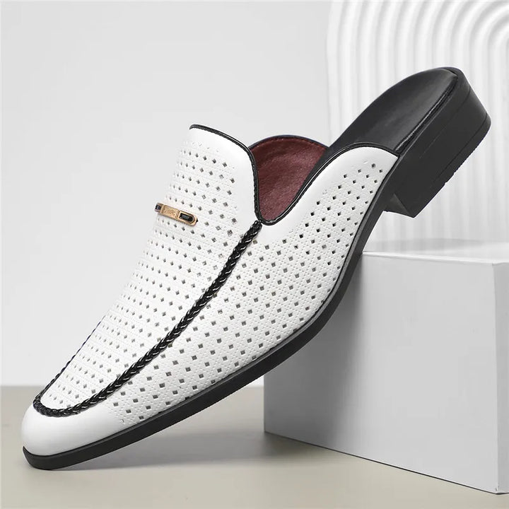 Tyler Perforated Leather Mule