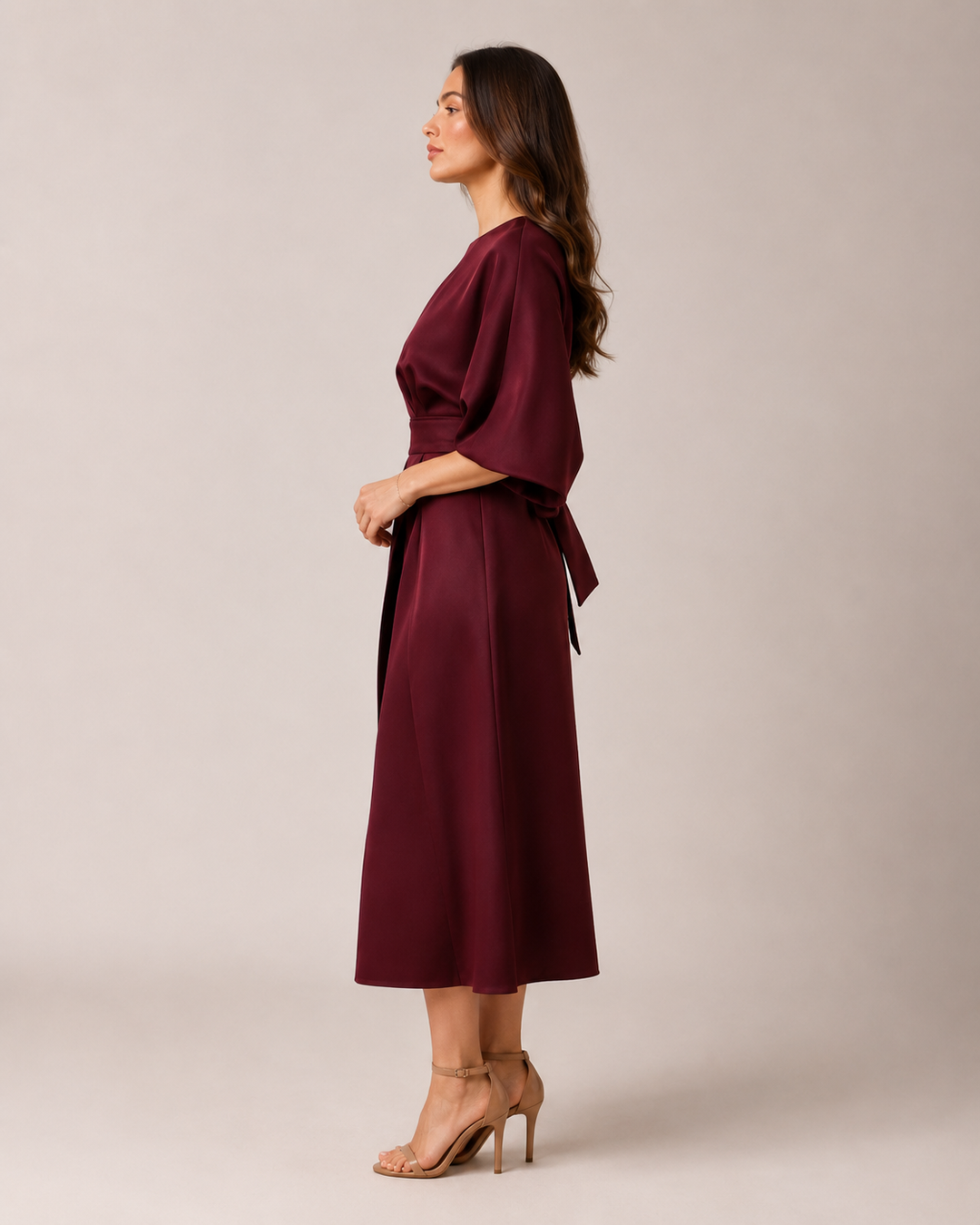 Tailored Midi Dress with Bow Belt for Women – Havanna