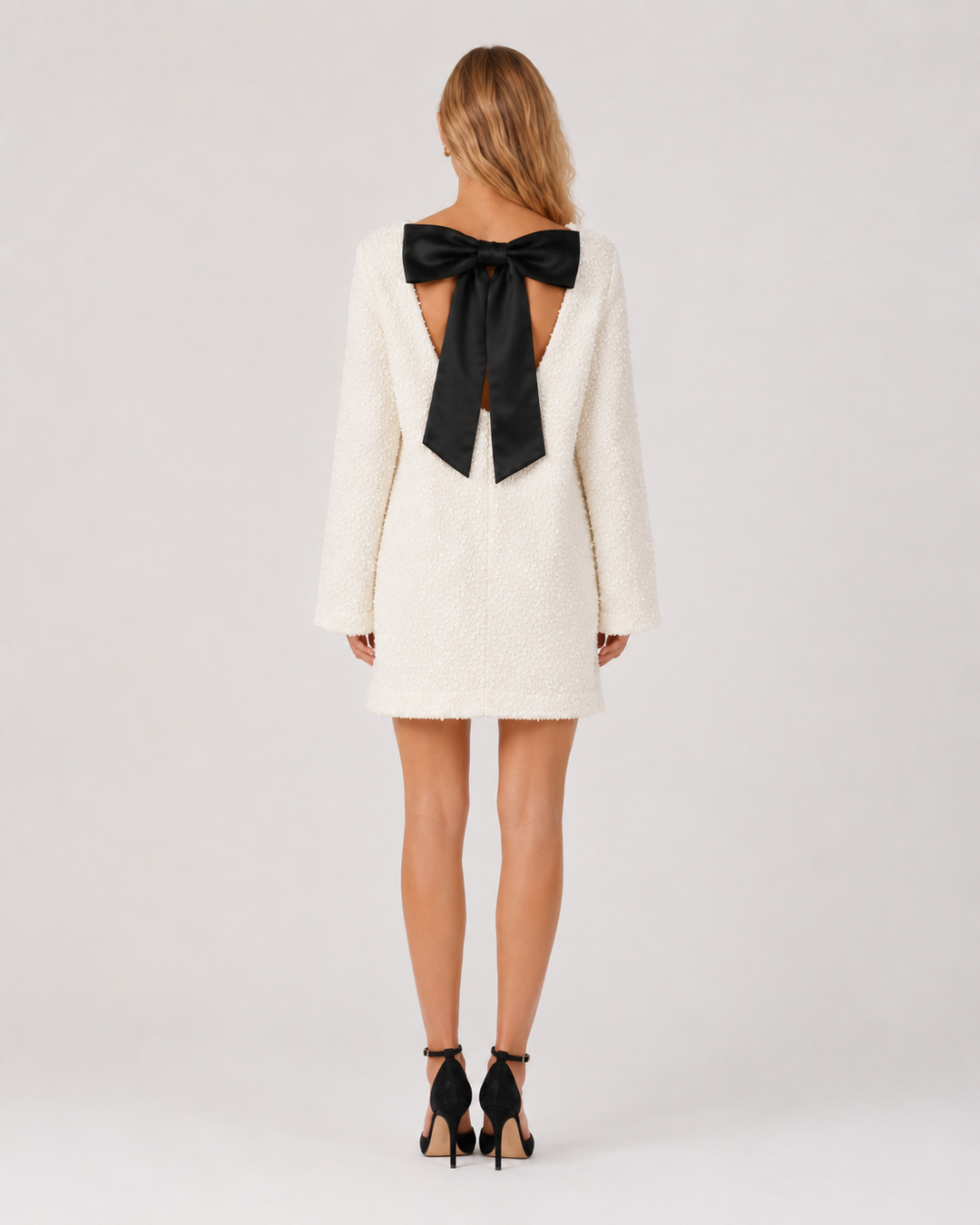 Sequin Mini Dress with Bow on the Back for Women – Giadelle
