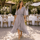 Gala Ready Midi Dress with Adjustable Waist Tie