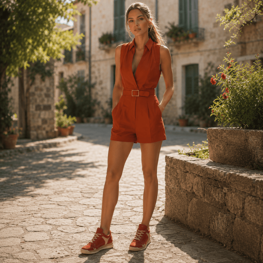 Sleeveless Smart Casual Playsuits