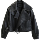 Billie | Leather Bomber Jacket in Trendy Style