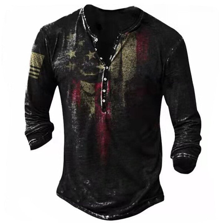 Retro Skull Long Sleeve T-Shirt