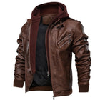 Men's Faux Leather Motorcycle Jacket