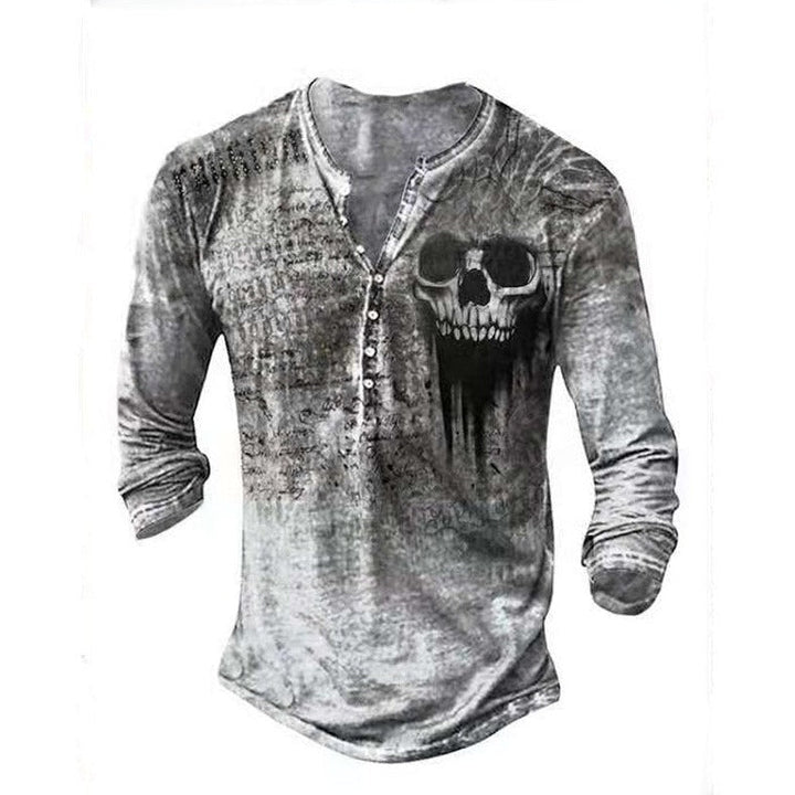 Retro Skull Long Sleeve T-Shirt