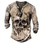 Retro Skull Long Sleeve T-Shirt