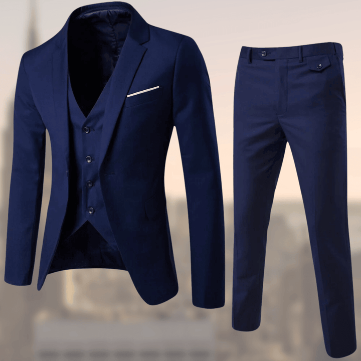 Men’s Two-Piece Suit | Notch Collar Vest