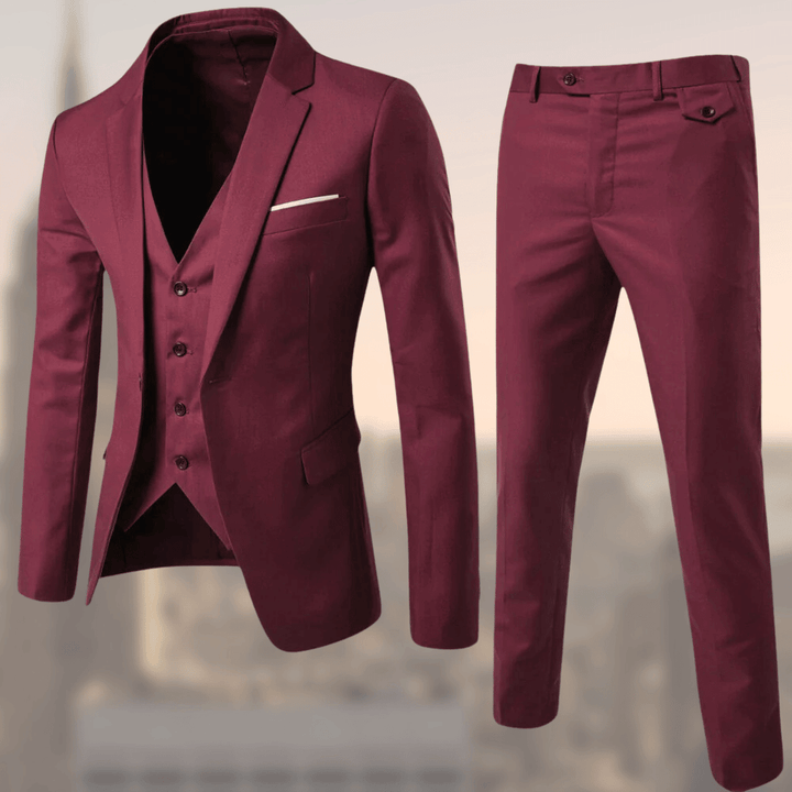 Men’s Two-Piece Suit | Notch Collar Vest