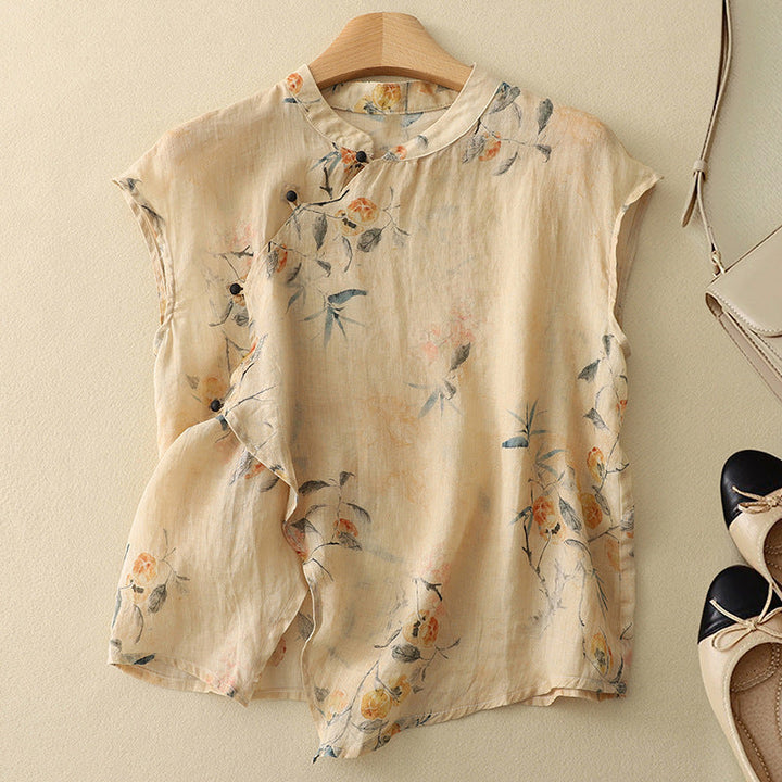 Women’s Blouse | Sleeveless Floral Vintage