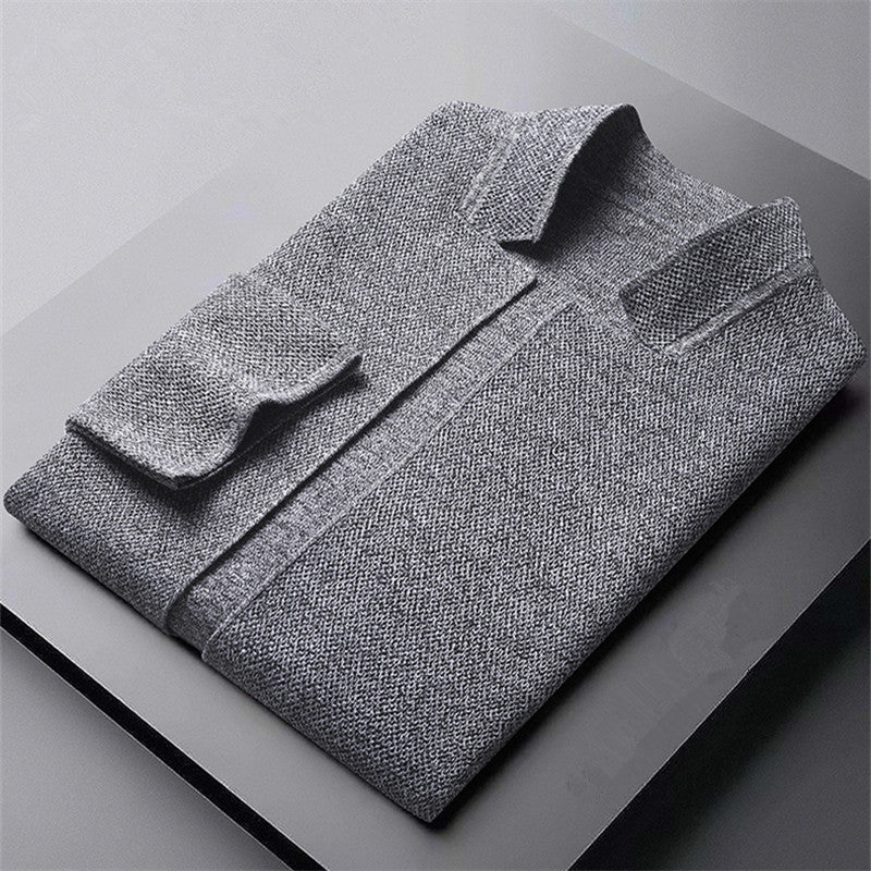 Men’s Cardigan | Button Front Pocket Design