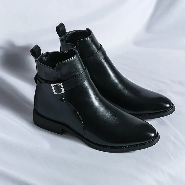 Men’s Classic Chelsea Boots with Side Zipper – Stylish Footwear for Any Occasion