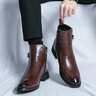 Men’s Classic Chelsea Boots with Side Zipper – Stylish Footwear for Any Occasion