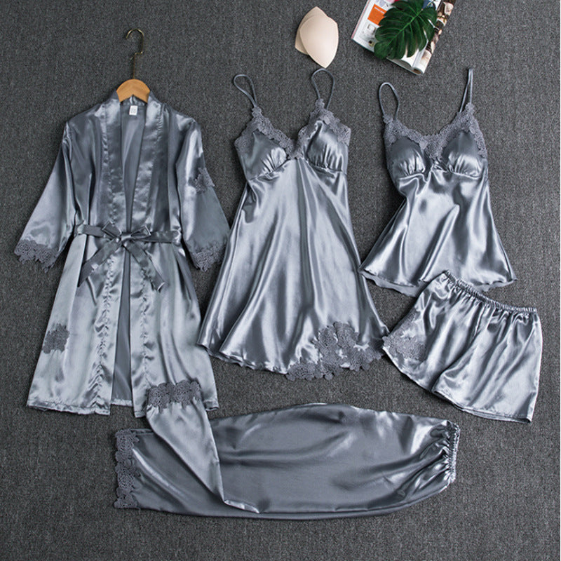 Rosanne | Elegant Five-Piece Pyjama Set